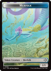 Merfolk // Worm Double-Sided Token (ECL-8 // 9) - Lorwyn Eclipsed