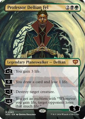 Professor Dellian Fel (Borderless) (SOS-283) - Secrets of Strixhaven