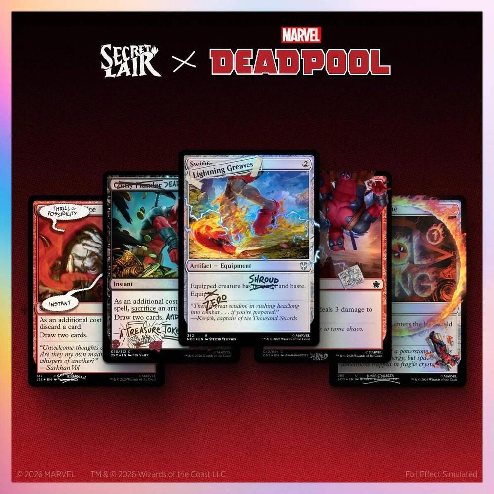 Magic the Gathering - Secret Lair x Marvel's Deadpool: I Fixed It (You're Welcome) - Traditional Foil Edition