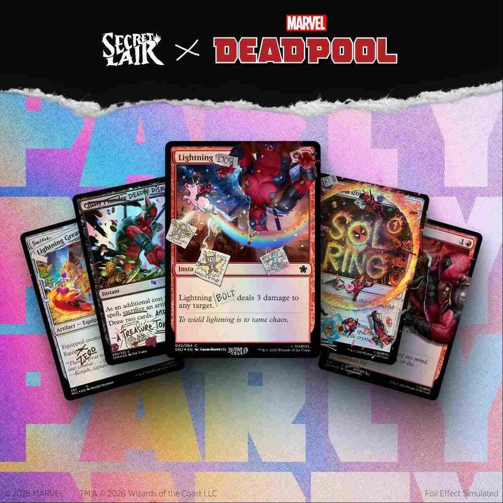 Magic the Gathering - Secret Lair x Marvel's Deadpool: I Fixed It (You're Welcome) - Pool Party Foil Edition
