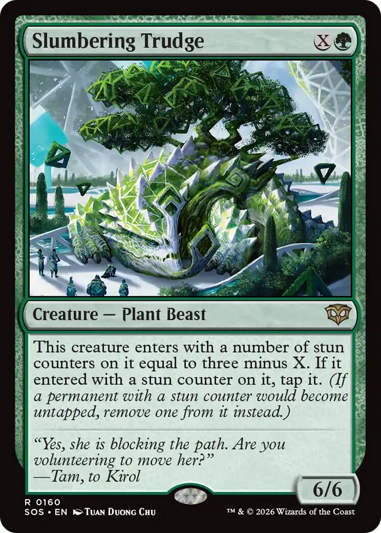 Slumbering Trudge (SOS-160) - Secrets of Strixhaven Foil