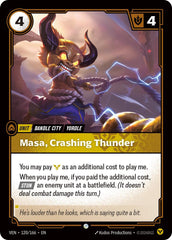 Masa, Crashing Thunder