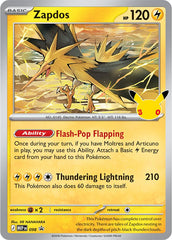 Zapdos - 098 (30th Celebration)