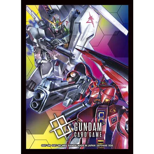 Gundam CG Official Card Sleeves 02 - Nu Gundam / Sazabi - [Pre-Order]