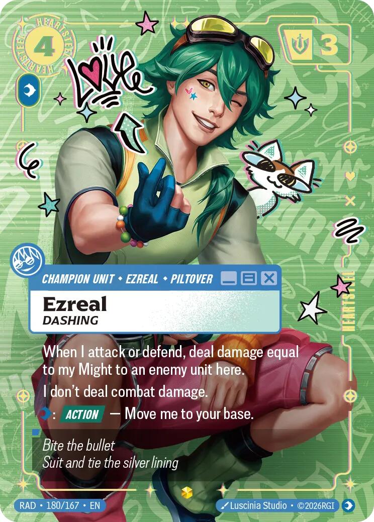 Ezreal, Dashing (Heartsteel Overnumbered)