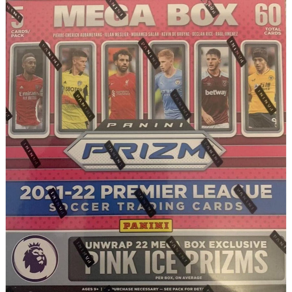 2021/22 Panini Prizm Premier League EPL Soccer Mega Box - Pink Ice Prizms