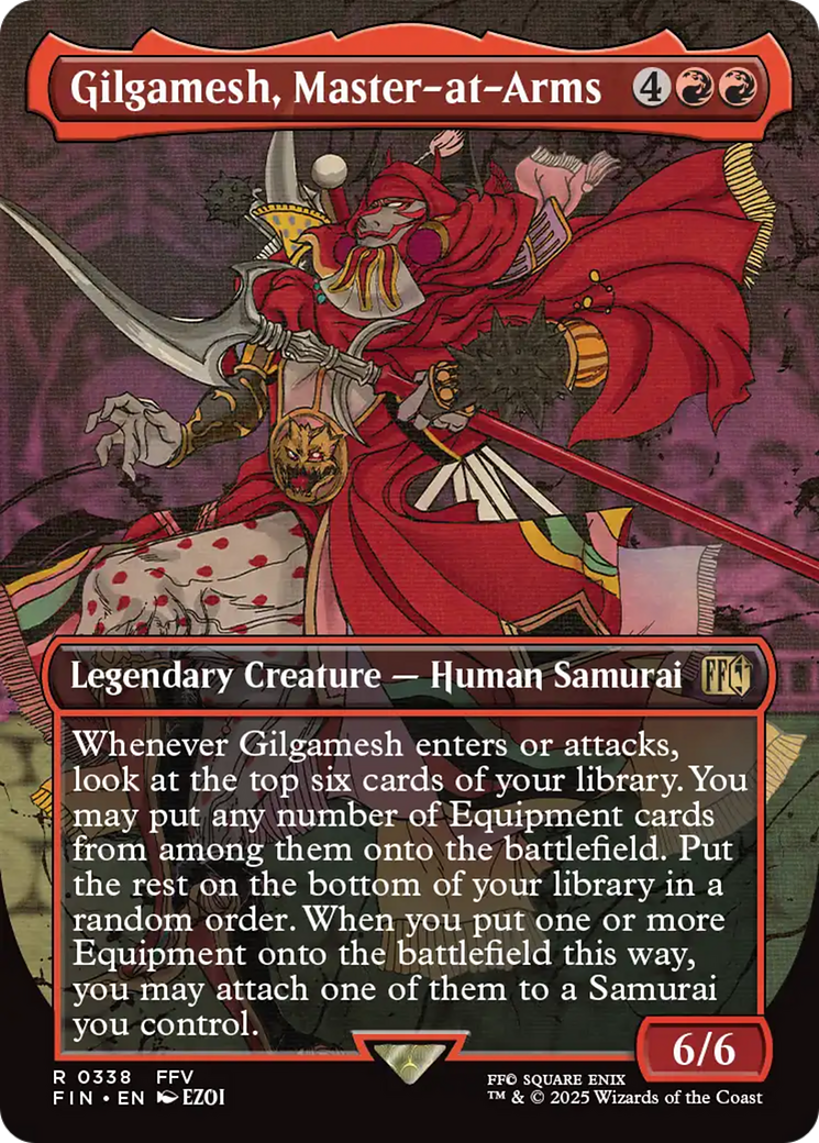 Gilgamesh, Master-at-Arms (Borderless) (FIN-338) - FINAL FANTASY (Borderless) Foil