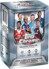 2025-26 Topps Chrome UEFA Club Competitions Soccer - Value Box