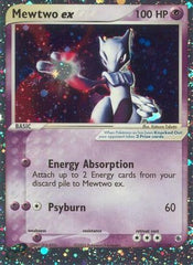 Mewtwo ex 101  - Holofoil Ruby and Sapphire - Ultra Rare