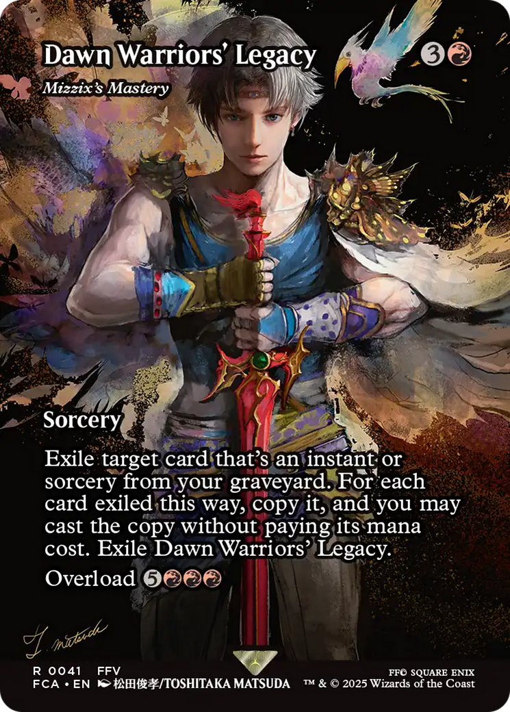 Dawn Warriors' Legacy - Mizzix's Mastery (Showcase) (FCA-041) - FINAL FANTASY: Through the Ages / Dawn Warriors' Legacy (Borderless) Foil