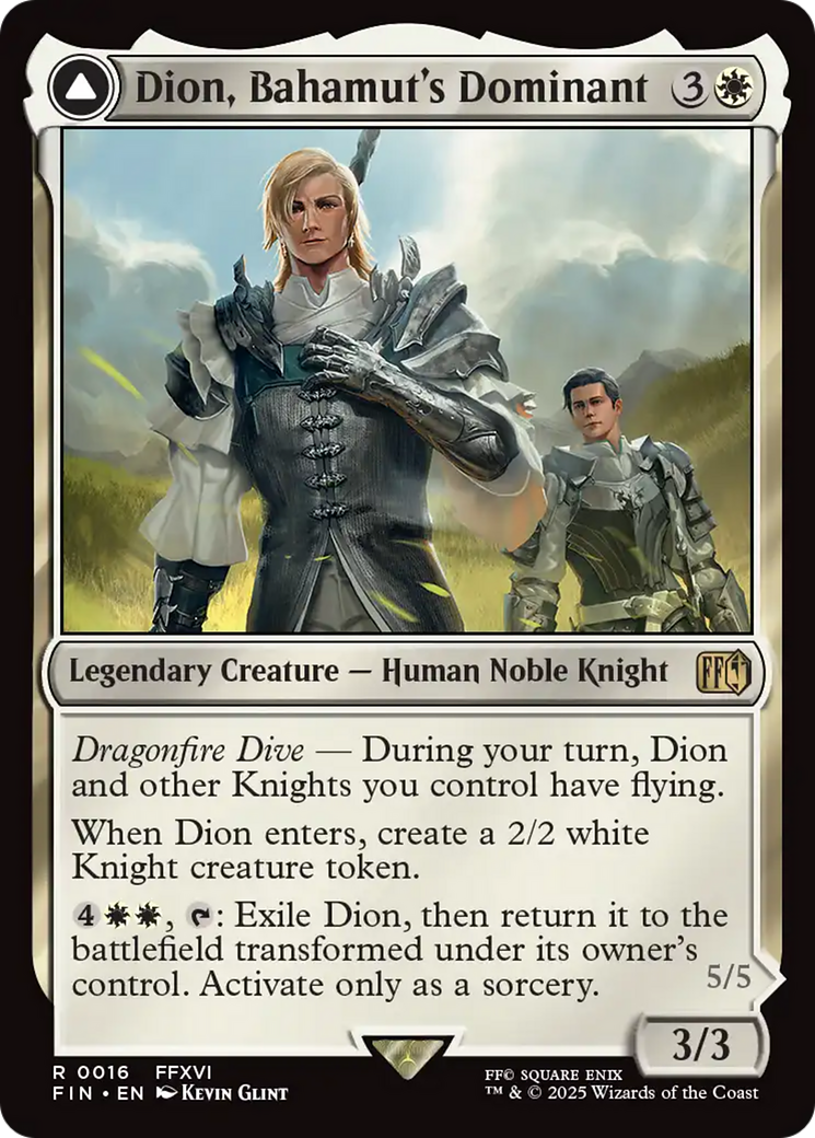 Dion, Bahamut's Dominant (FIN-016) - FINAL FANTASY: (enchantment)