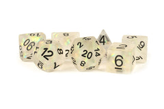 Fanroll - Resin 7 Dice Set Icy Opal Clear 16mm