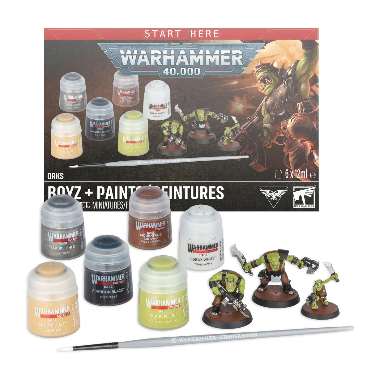 Warhammer 40K: Orks: Boyz + Paints