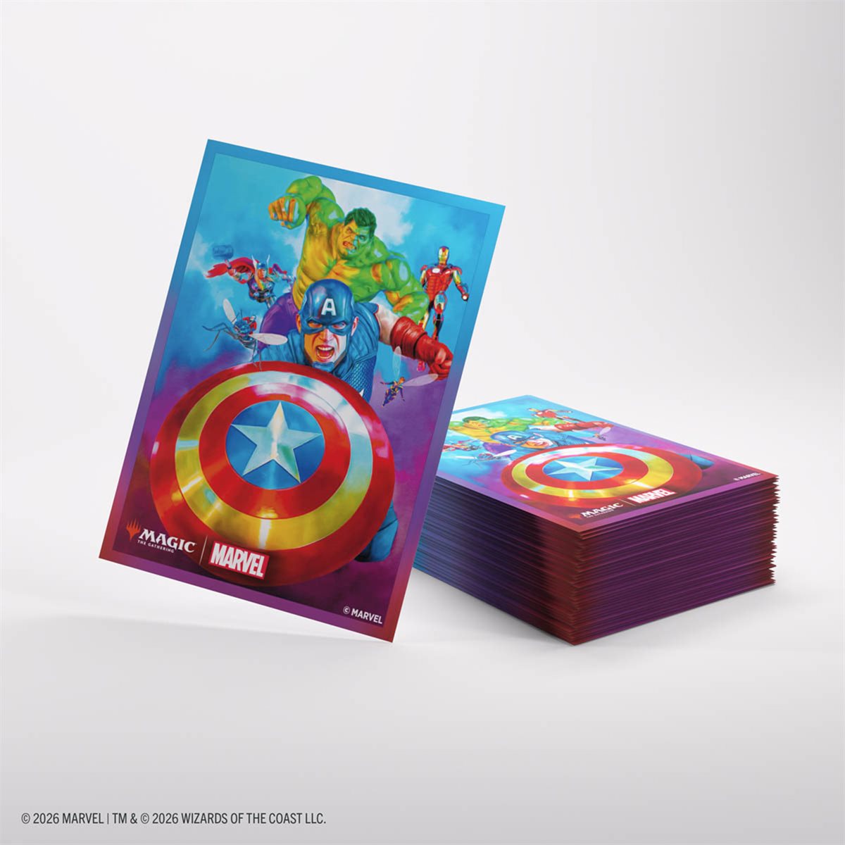Sleeves: Magic: The Gathering-Marvel Super Heroes: Premium Art Sleeves: Captain America