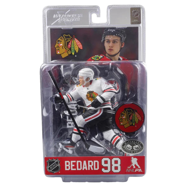 Connor Bedard: Chicago Blackhawks (White Jersey Chase) McFarlane Platinum Edition Figure