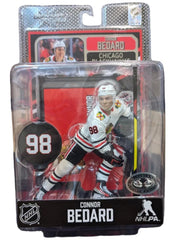 CHASE VARIANT WHITE JERSEY - Connor Bedard - NHL Hockey - Chicago Blackhawks - Mcfarlane