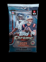 Topps - 2025 Chrome Football Factory Sealed Mega Pack