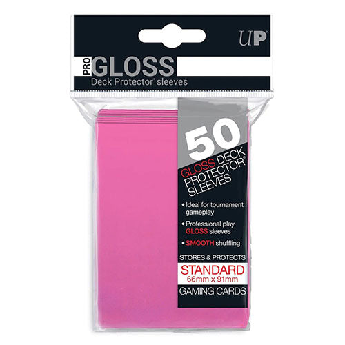 Ultra Pro: Deck Protector Sleeves - Standard Gloss (50-Count) Pink