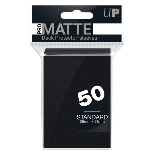 Ultra Pro: Deck Protector Sleeves - Standard Matte (50-Count) Black