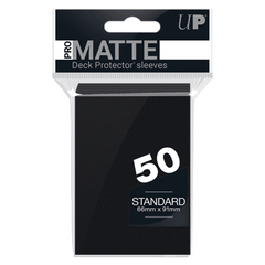 Ultra Pro: Deck Protector Sleeves - Standard Matte (50-Count) Black