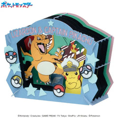 Pokemon: Paper Theatre (PT-338) Captain Pikachu & Charizard