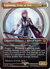 Lightning, Army of One (0320) (Borderless) (FIN-320) - FINAL FANTASY (Borderless) Foil