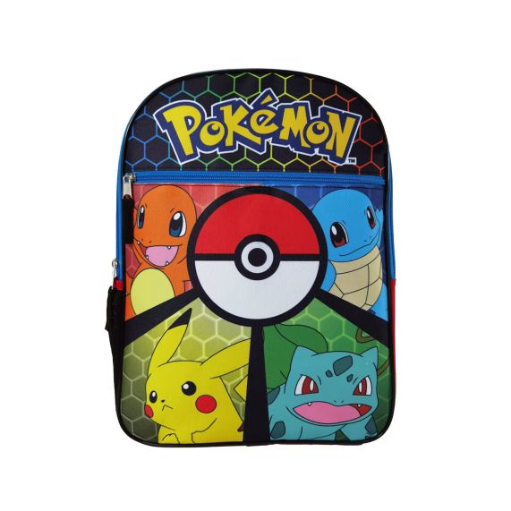 Pokemon Generation 1 Characters Pokeball Kids 16" Backpack
