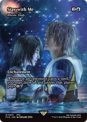 Stay with Me - Rhystic Study (Showcase) (FCA-031) - FINAL FANTASY: Through the Ages / Stay with Me: (enchantment) (Borderless)