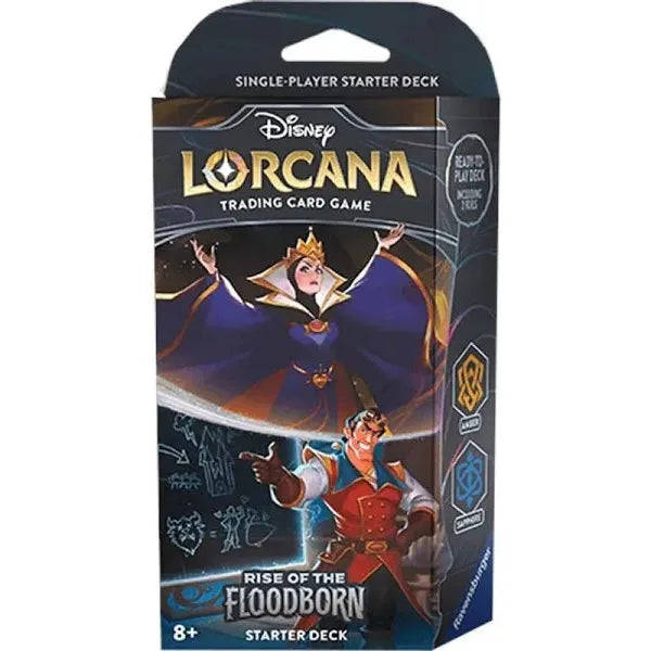 Disney Lorcana: Rise of the Floodborn - Starter Deck - Amber & Sapphire