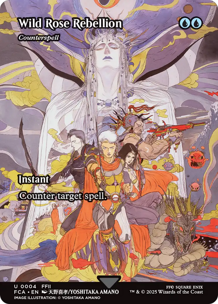 Wild Rose Rebellion - Counterspell (Showcase) (FCA-004) - FINAL FANTASY: Through the Ages / Wild Rose Rebellion (Borderless)