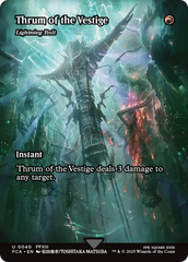 Thrum of the Vestige - Lightning Bolt (Showcase) (FCA-040) - FINAL FANTASY: Through the Ages / Thrum of the Vestige (Borderless) Foil