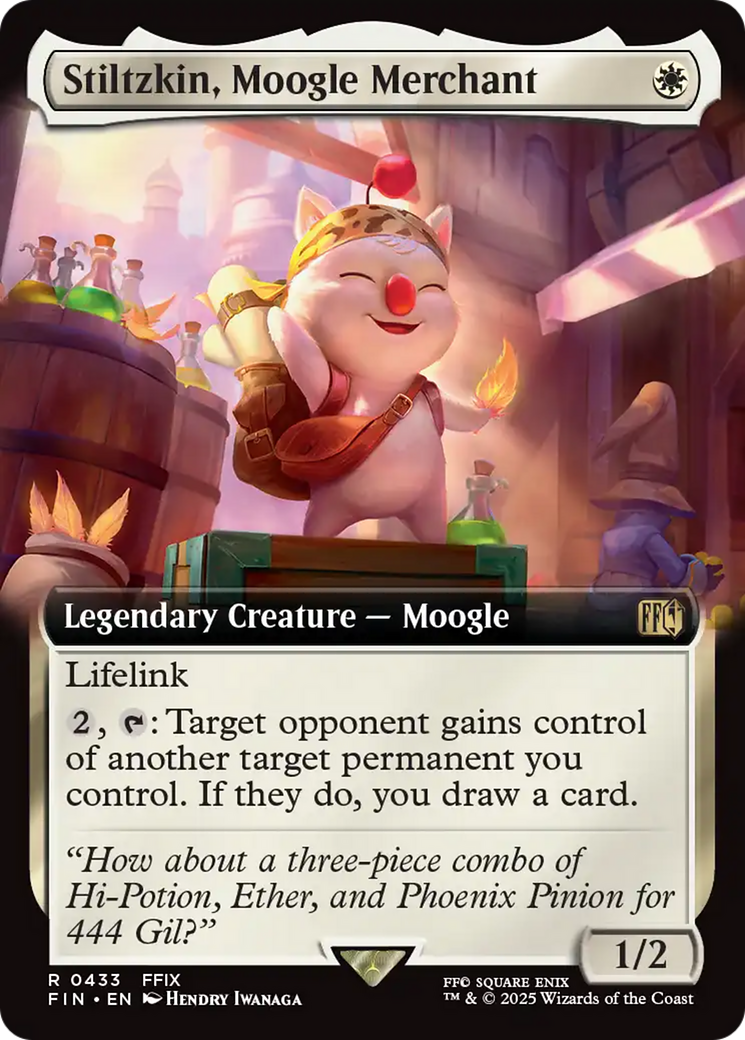 Stiltzkin, Moogle Merchant (Extended Art) (FIN-433) - FINAL FANTASY: (Extended Art) Foil