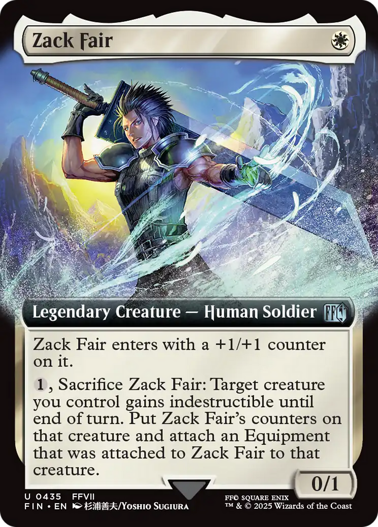 Zack Fair (Extended Art) (FIN-435) - FINAL FANTASY: (Extended Art) Foil