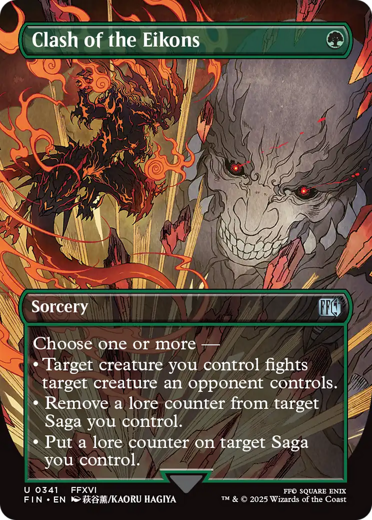 Clash of the Eikons (Borderless) (FIN-341) - FINAL FANTASY (Borderless)