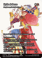 Kefka Palazzo - Purphoros, God of the Forge (Showcase) (FCA-014) - FINAL FANTASY: Through the Ages / Kefka Palazzo: (enchantment) (Borderless) Foil