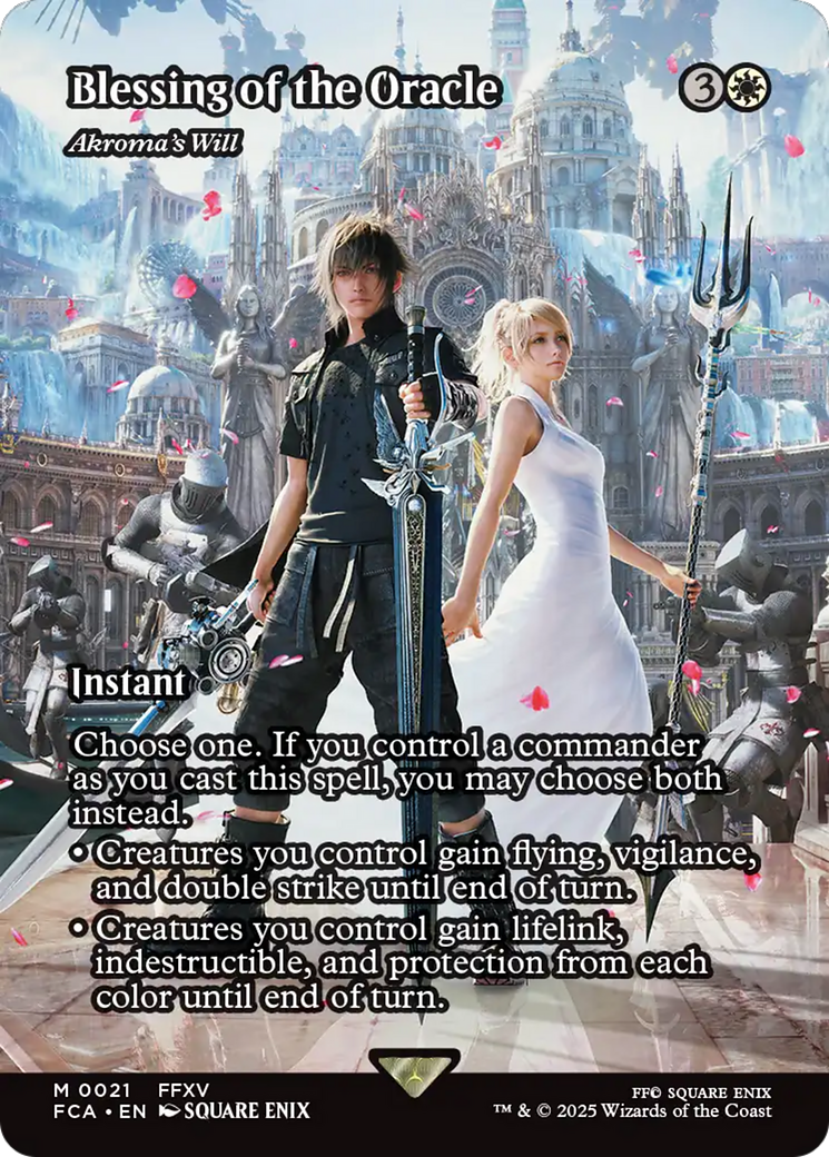 Blessing of the Oracle - Akroma's Will (Showcase) (FCA-021) - FINAL FANTASY: Through the Ages / Blessing of the Oracle (Borderless)