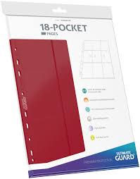 Ultimate Guard - Supreme Pages - Side-Loading 18-Pocket - Red (10-Count)