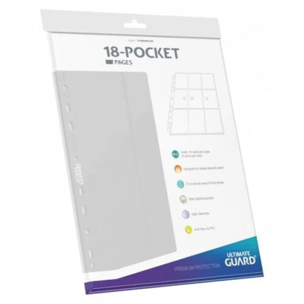 Ultimate Guard - Supreme Pages - Side-Loading 18-Pocket - White (10-Count)