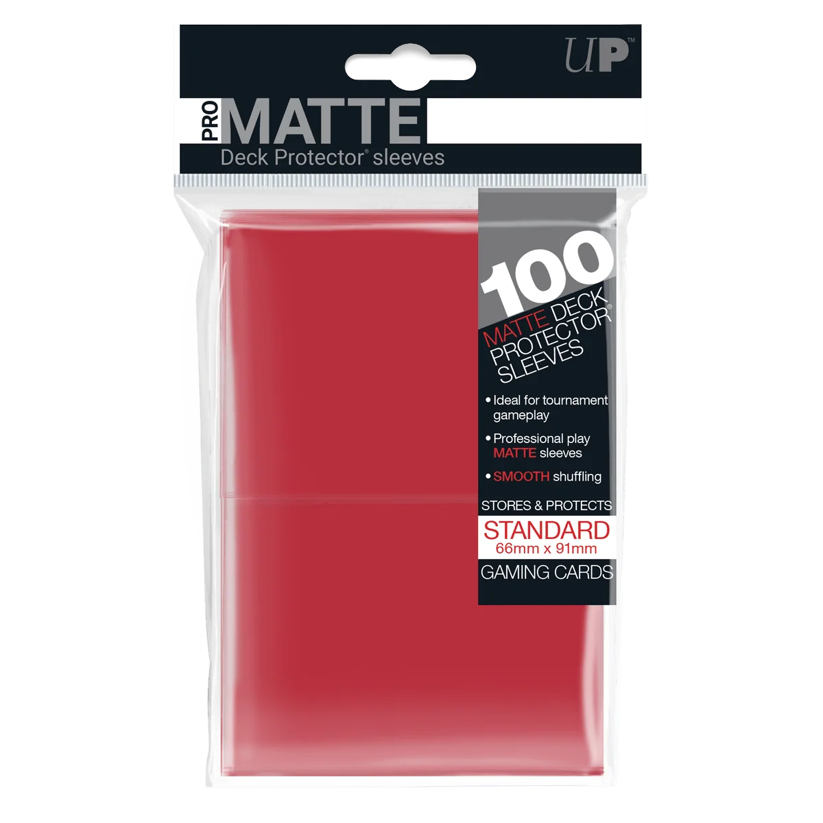 Ultra Pro: Deck Protector Sleeves - Standard Gloss (100-Count) Red