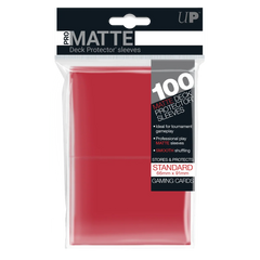 Ultra Pro: Deck Protector Sleeves - Standard Gloss (100-Count) Red
