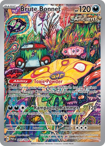 Pokemon - Brute Bonnet - 207/182 - Illustration Rare - NM