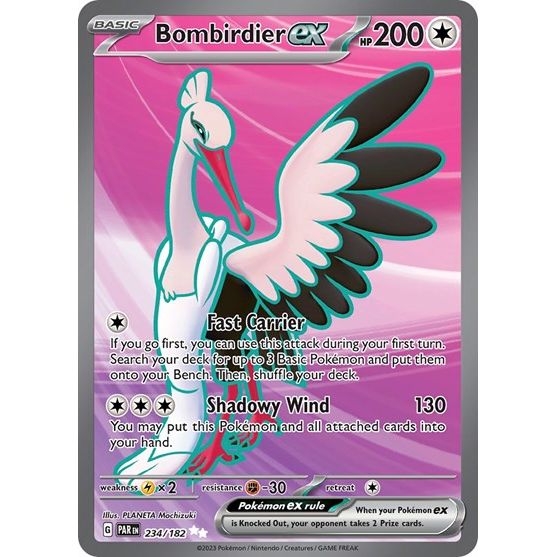 Pokemon - Bombirdier EX - 234/182 - Ultra Rare - NM