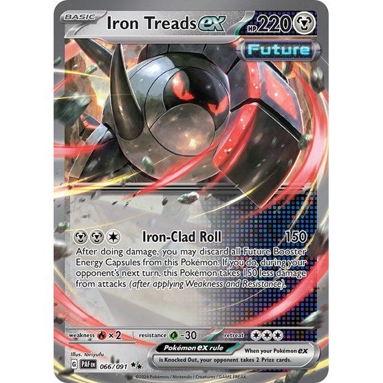 Pokemon - Iron Treads EX - 066/091 - Double Rare - NM
