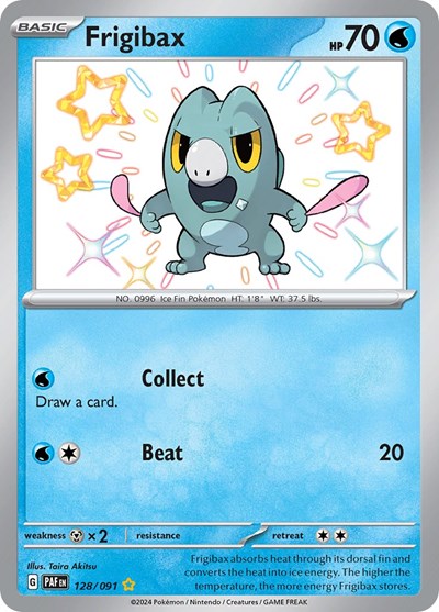 Pokemon - Frigibax - 128/091 - Shiny Rare - NM