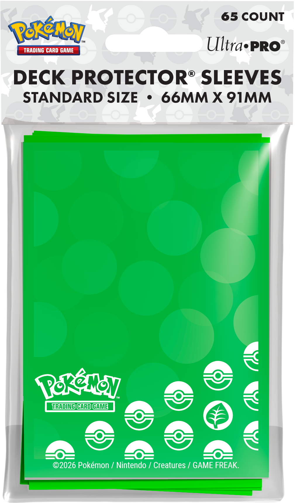 Ultra-Pro - Pokemon D-Pro Energy Sleeves (65-Count) Grass
