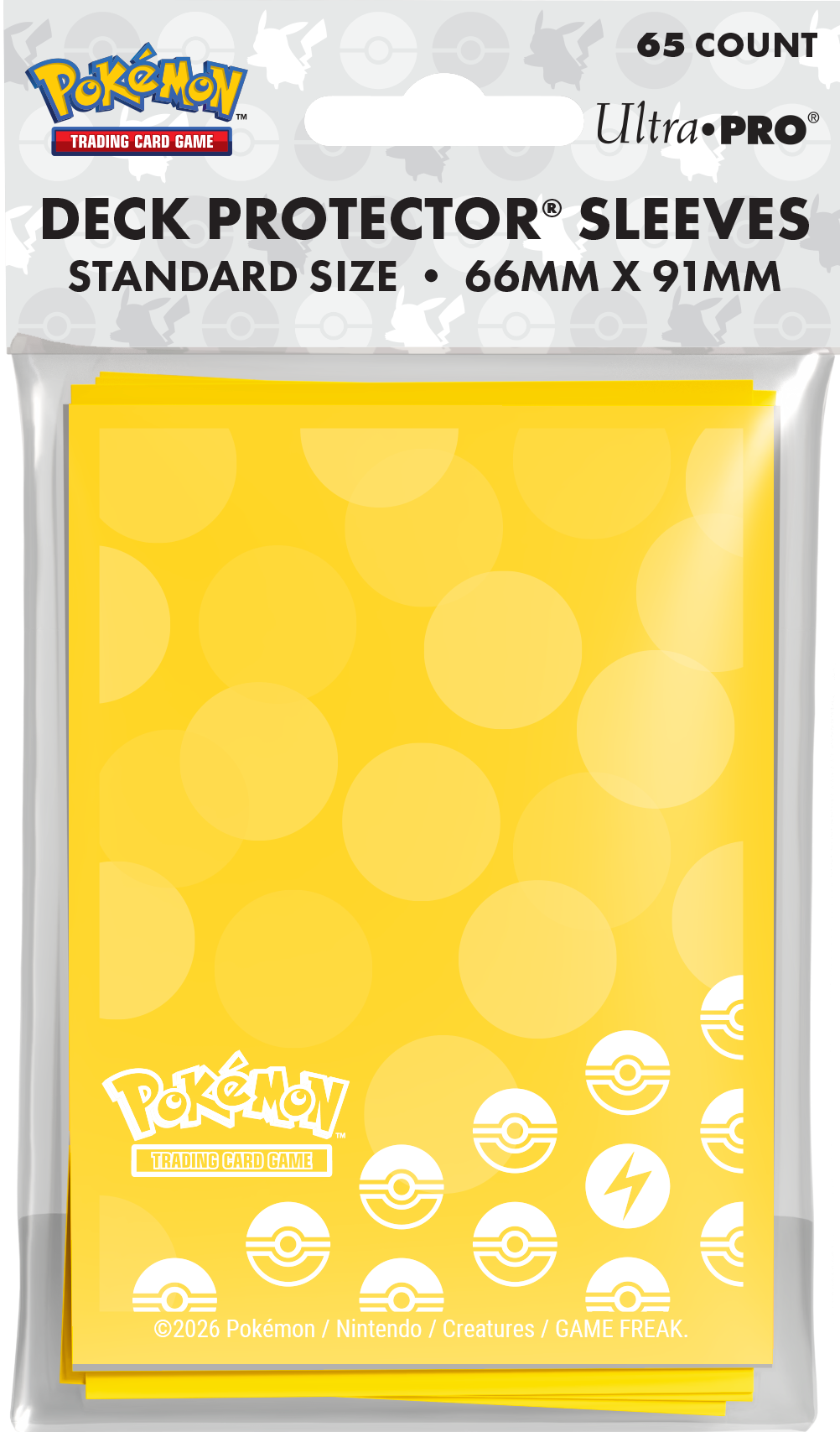 Ultra-Pro - Pokemon D-Pro Energy Sleeves (65-Count) Lightning