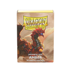 DRAGON SHIELD SLEEVES MATTE JAPANESE AMBER + AMESTHYST 60CT
