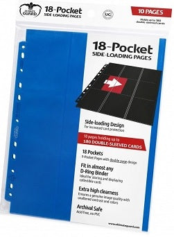 Ultimate Guard Pages - Side-Loading 18-Pockets - Blue (10-Count)