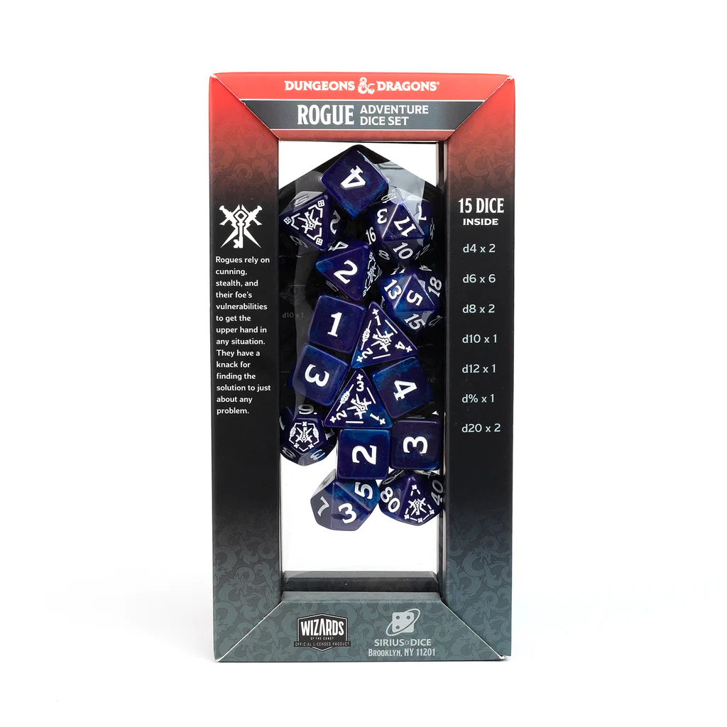 Dungeons & Dragons Adventure Dice Sets: ROGUE: PURPLE