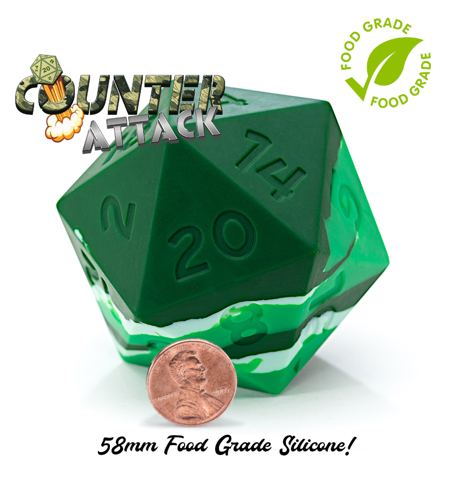 Random Encounter: Counter Attack - Silicone Epic-Sized Dice D20